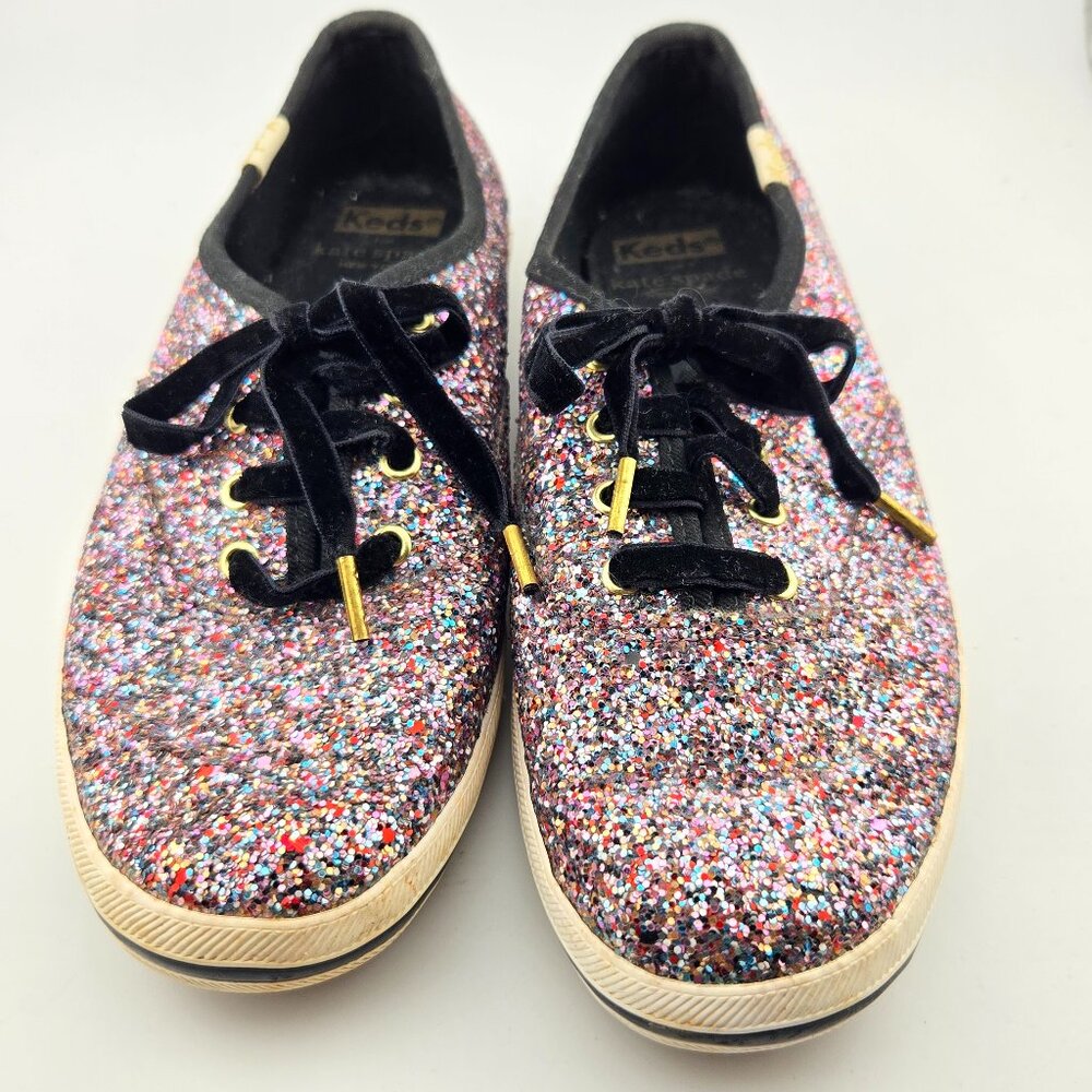 Keds x Kate Spade Champion Glitter Sneakers Multicolor Womens Size 5.5